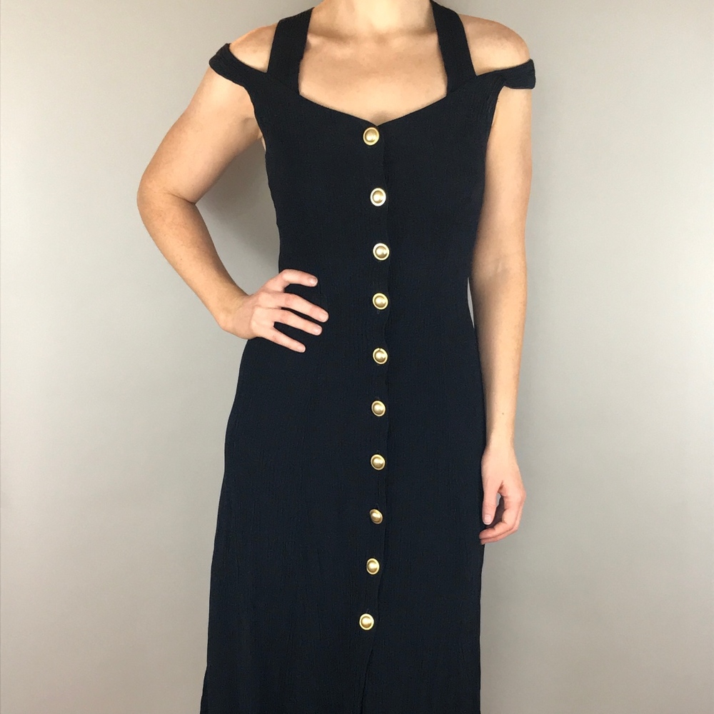 Vintage Dawn Joy Fashions Black Dress size 7/8